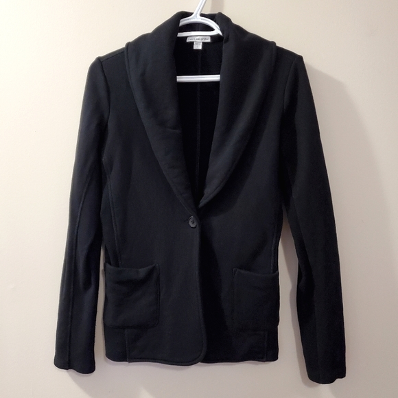 James Perse - Single Button Shawl Collar Blazer in Black - Size 3 (Equates to L) - Picture 4 of 8